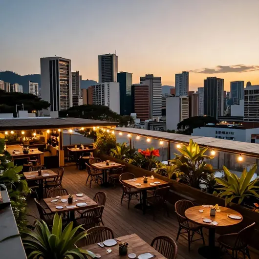Descubra o Night Market Rooftop